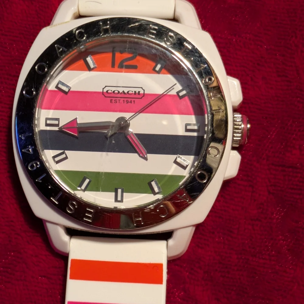 Coach Multicolor Striped Smartwatch